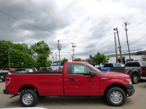 Race Red Ford F150 XL Regular Cab.  Click to enlarge.