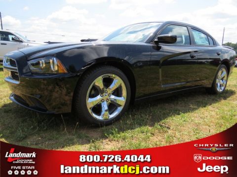 Pitch Black Dodge Charger SE.  Click to enlarge.