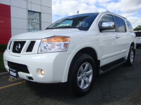 Blizzard White Nissan Armada SV 4WD.  Click to enlarge.