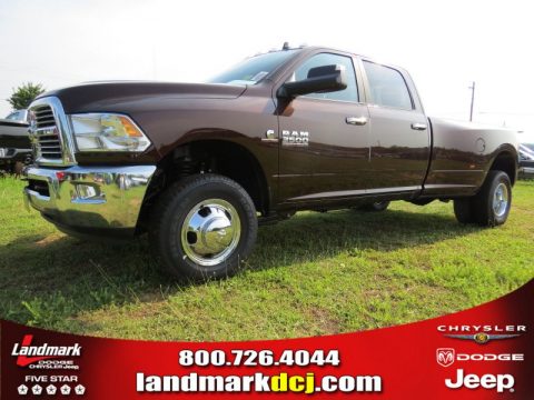 Western Brown Ram 3500 Big Horn Crew Cab 4x4 Dually.  Click to enlarge.