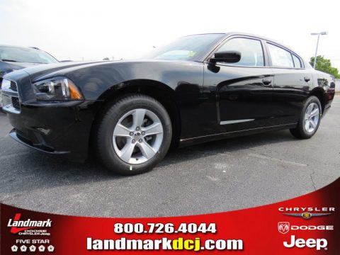 Pitch Black Dodge Charger SE.  Click to enlarge.