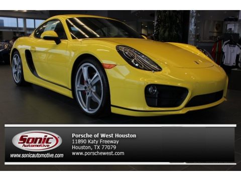 Racing Yellow Porsche Cayman S.  Click to enlarge.