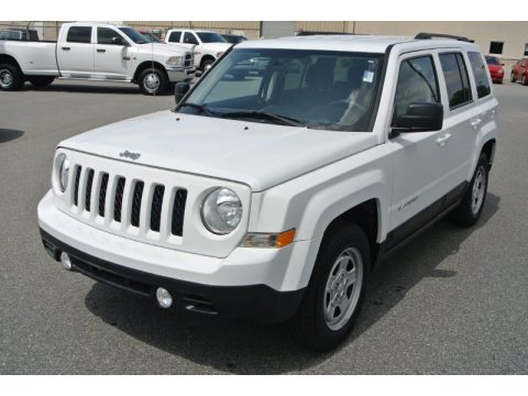 Bright White Jeep Patriot Sport.  Click to enlarge.