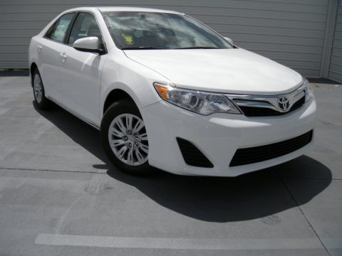 Super White Toyota Camry LE. Click to enlarge. Super White Toyota Camry LE. Click to enlarge.