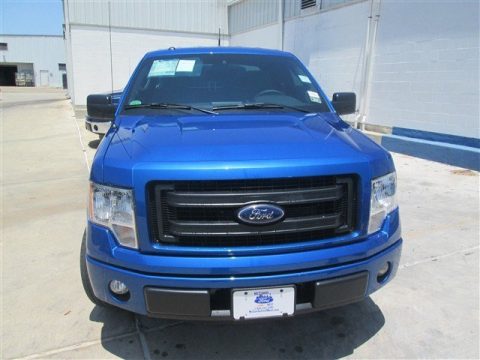 Blue Flame Ford F150 STX SuperCab.  Click to enlarge.