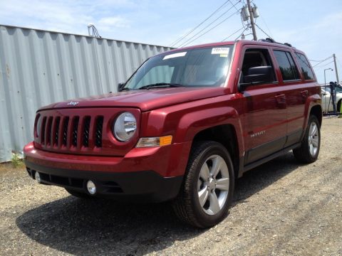 Deep Cherry Red Crystal Pearl Jeep Patriot Latitude 4x4.  Click to enlarge.