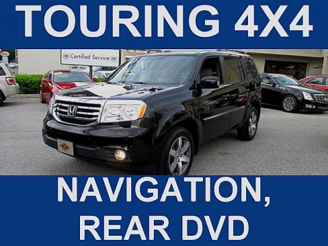 Crystal Black Pearl Honda Pilot Touring 4WD.  Click to enlarge.