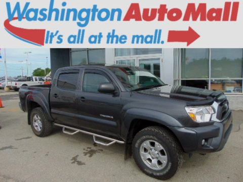 Magnetic Gray Mica Toyota Tacoma V6 SR5 Double Cab 4x4.  Click to enlarge.