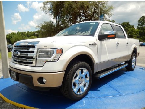 White Platinum Ford F150 King Ranch SuperCrew.  Click to enlarge.