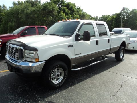 Oxford White Ford F350 Super Duty Lariat Crew Cab 4x4.  Click to enlarge.