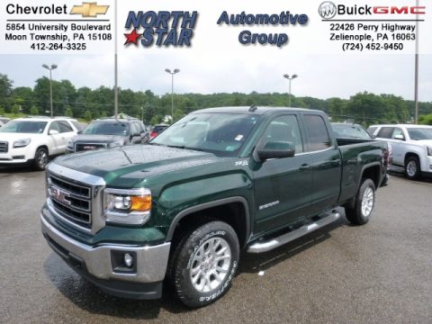 Emerald Green Metallic GMC Sierra 1500 SLE Double Cab 4x4. Click to enlarge. Emerald Green Metallic GMC Sierra 1500 SLE Double Cab 4x4. Click to enlarge.