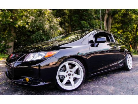 Crystal Black Pearl Honda Civic Si Coupe.  Click to enlarge.