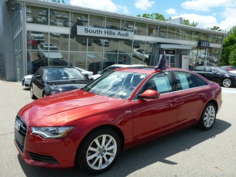 Garnet Red Pearl Audi A6 3.0T quattro Sedan.  Click to enlarge.