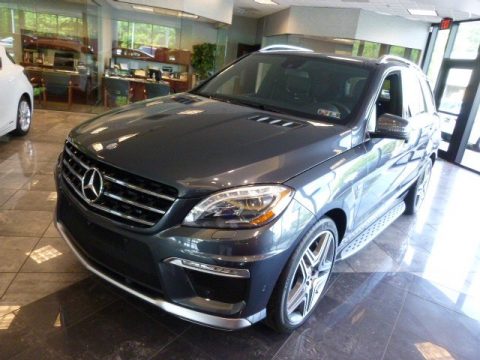 Steel Grey Metallic Mercedes-Benz ML 63 AMG.  Click to enlarge.