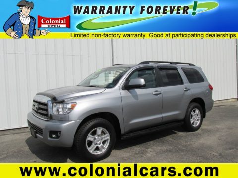 Silver Sky Metallic Toyota Sequoia SR5 4WD.  Click to enlarge.