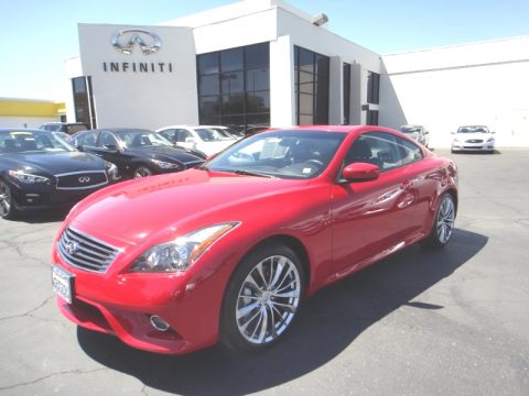 Vibrant Red Infiniti G 37 Journey Coupe.  Click to enlarge.