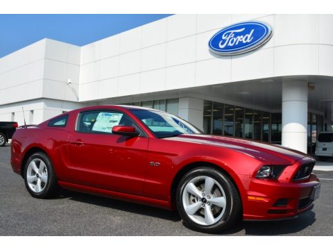 Ruby Red Ford Mustang GT Coupe.  Click to enlarge.