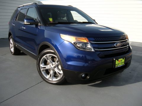Deep Impact Blue Metallic Ford Explorer Limited.  Click to enlarge.