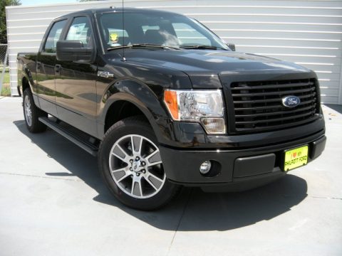 Tuxedo Black Ford F150 STX SuperCrew.  Click to enlarge.