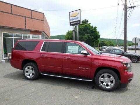 Crystal Red Tintcoat Chevrolet Suburban LTZ 4WD.  Click to enlarge.