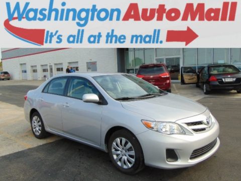 Classic Silver Metallic Toyota Corolla LE.  Click to enlarge.