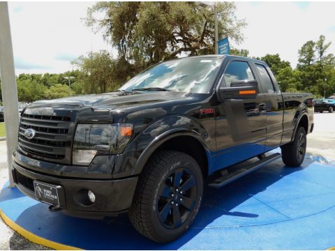 Tuxedo Black Ford F150 FX4 SuperCab 4x4.  Click to enlarge.
