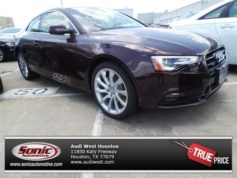 Shiraz Red Metallic Audi A5 2.0T quattro Coupe.  Click to enlarge.