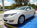Front 3/4 View of 2014 Lincoln MKZ Hybrid #1