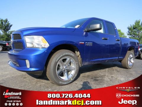 Blue Streak Pearl Coat Ram 1500 Express Quad Cab.  Click to enlarge.