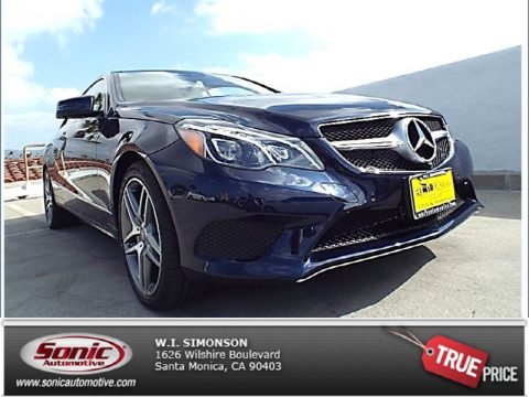 Lunar Blue Metallic Mercedes-Benz E 350 Coupe.  Click to enlarge.