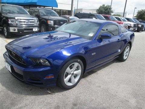 Deep Impact Blue Ford Mustang GT Coupe.  Click to enlarge.