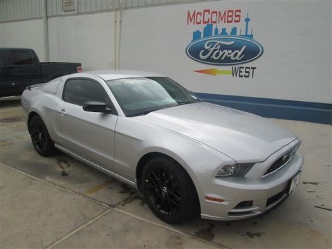 Ingot Silver Ford Mustang V6 Coupe.  Click to enlarge.