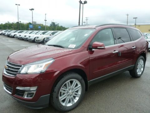 Siren Red Tintcoat Chevrolet Traverse LT AWD.  Click to enlarge.