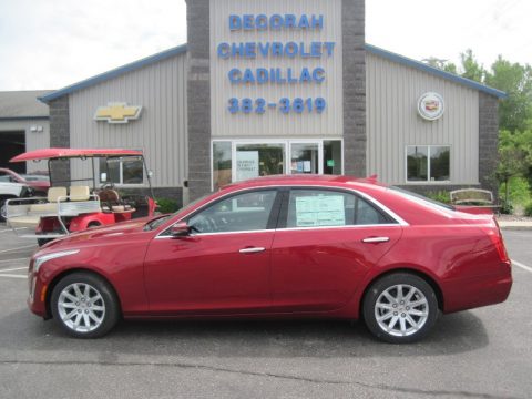 Red Obsession Tintcoat Cadillac CTS Sedan AWD.  Click to enlarge.