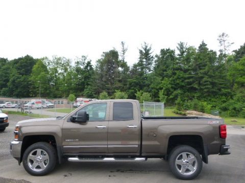 Brownstone Metallic Chevrolet Silverado 2500HD LTZ Double Cab 4x4.  Click to enlarge.