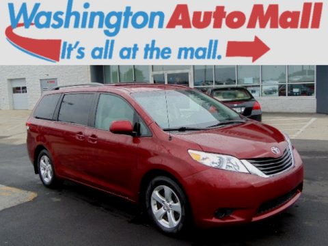 Salsa Red Pearl Toyota Sienna LE.  Click to enlarge.