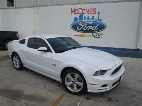 Oxford White Ford Mustang GT Coupe.  Click to enlarge.