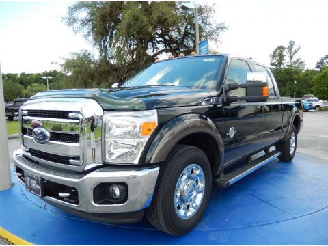 Green Gem Ford F350 Super Duty Lariat Crew Cab.  Click to enlarge.