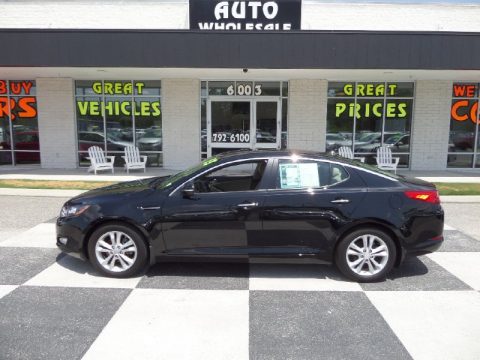 Ebony Black Kia Optima EX.  Click to enlarge.