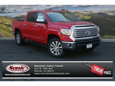 Radiant Red Toyota Tundra Limited Crewmax 4x4.  Click to enlarge.