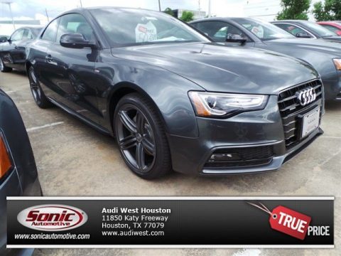 Daytona Gray Pearl Effect Audi A5 2.0T quattro Coupe.  Click to enlarge.