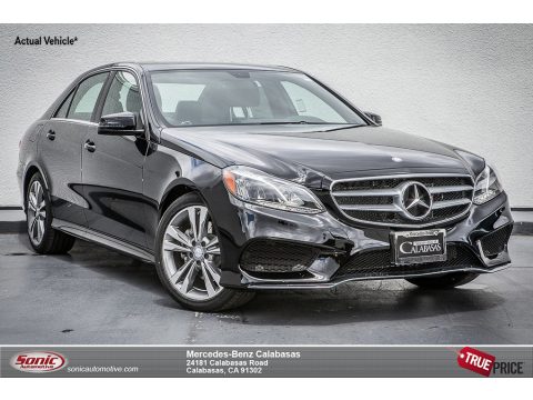 Black Mercedes-Benz E 350 Sport Sedan.  Click to enlarge.