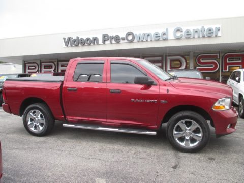 Deep Cherry Red Crystal Pearl Dodge Ram 1500 ST Crew Cab 4x4.  Click to enlarge.