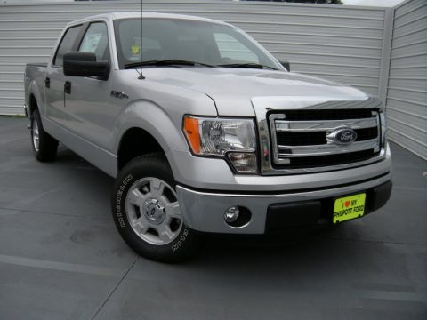 Ingot Silver Ford F150 XLT SuperCrew.  Click to enlarge.