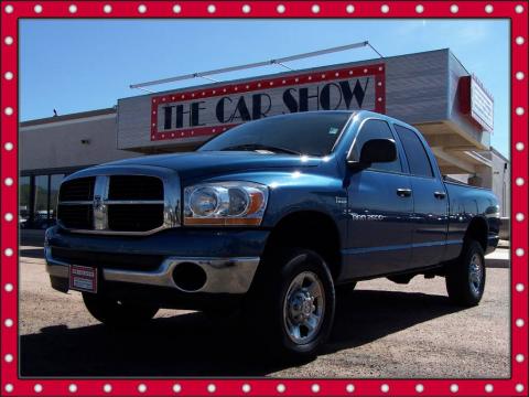 Atlantic Blue Pearl Dodge Ram 2500 SLT Quad Cab 4x4.  Click to enlarge.