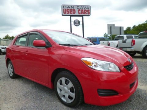 Radiant Red Toyota Matrix S AWD.  Click to enlarge.