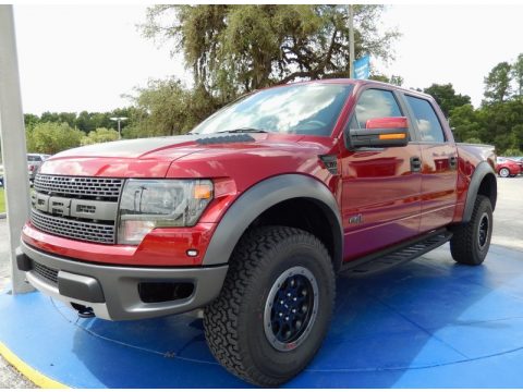 Ruby Red Ford F150 SVT Raptor SuperCrew 4x4.  Click to enlarge.