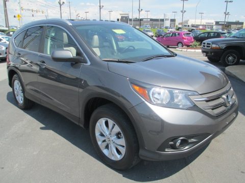 Urban Titanium Metallic Honda CR-V EX-L AWD.  Click to enlarge.