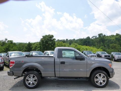 Sterling Grey Ford F150 STX Regular Cab 4x4.  Click to enlarge.