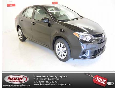 Black Sand Pearl Toyota Corolla LE.  Click to enlarge.